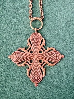 Kalevala Koru Räisälän Risti 12th Century Nordic Cross Necklace
